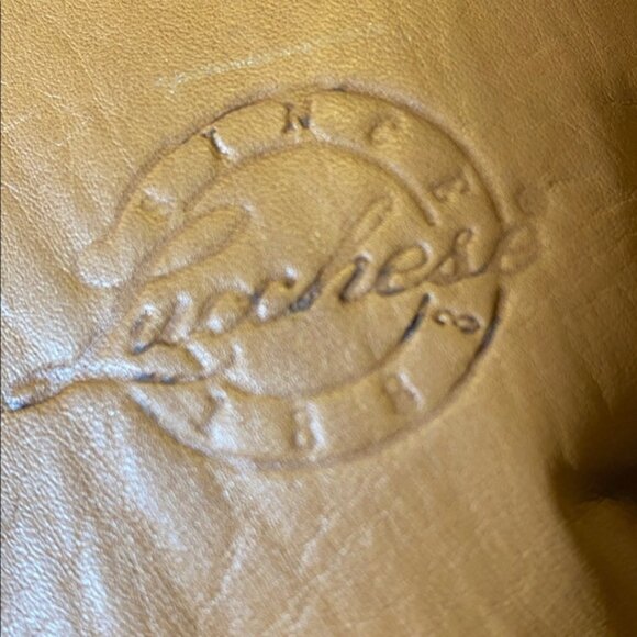 Lucchese Paige Riding Buckle Tan Leather Tall Boots 8.5 B M8500 - Picture 9 of 11